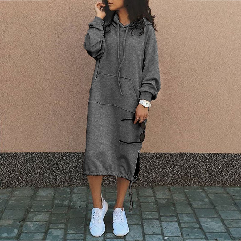 Women's Relaxed Oversized Sweater Dress for Fall (6)
