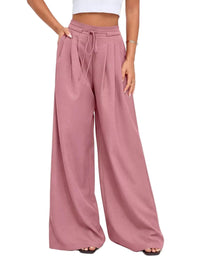 Aurora | Women's Relaxed Wide Leg Pants, Pleated & High-Waisted