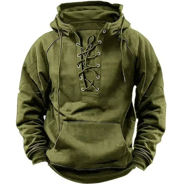 Women's Retro Hoodie for Fall Outfits in Green