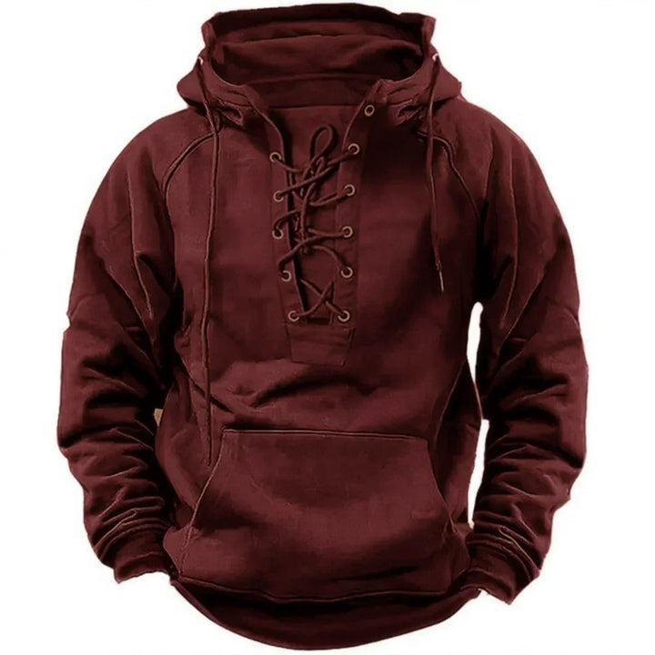 Women's Retro Hoodie for Fall Outfits in Red