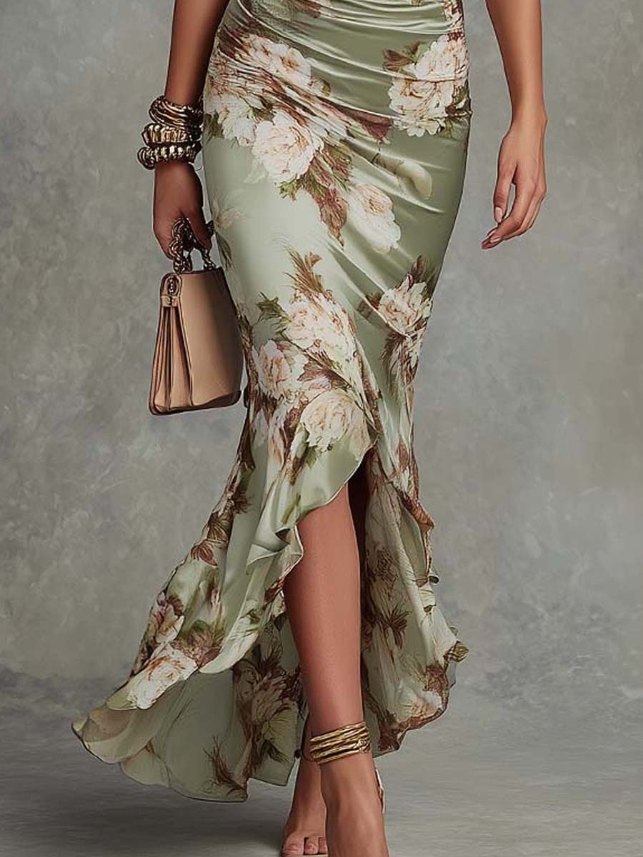 Women's Romantic Floral Maxi Evening Dress (5)