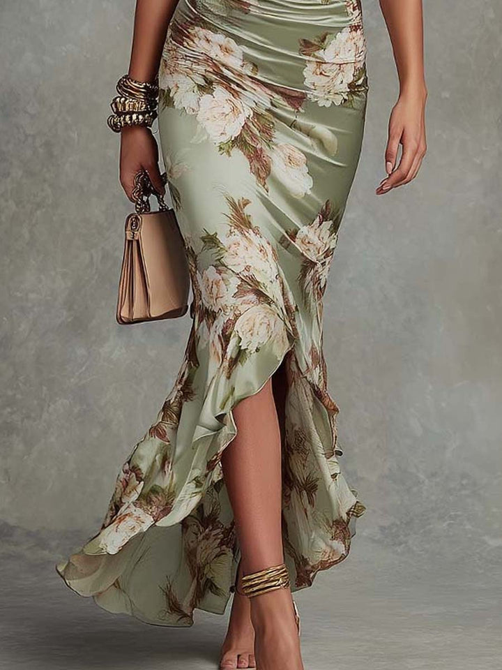 Women's Romantic Floral Maxi Evening Dress (5)