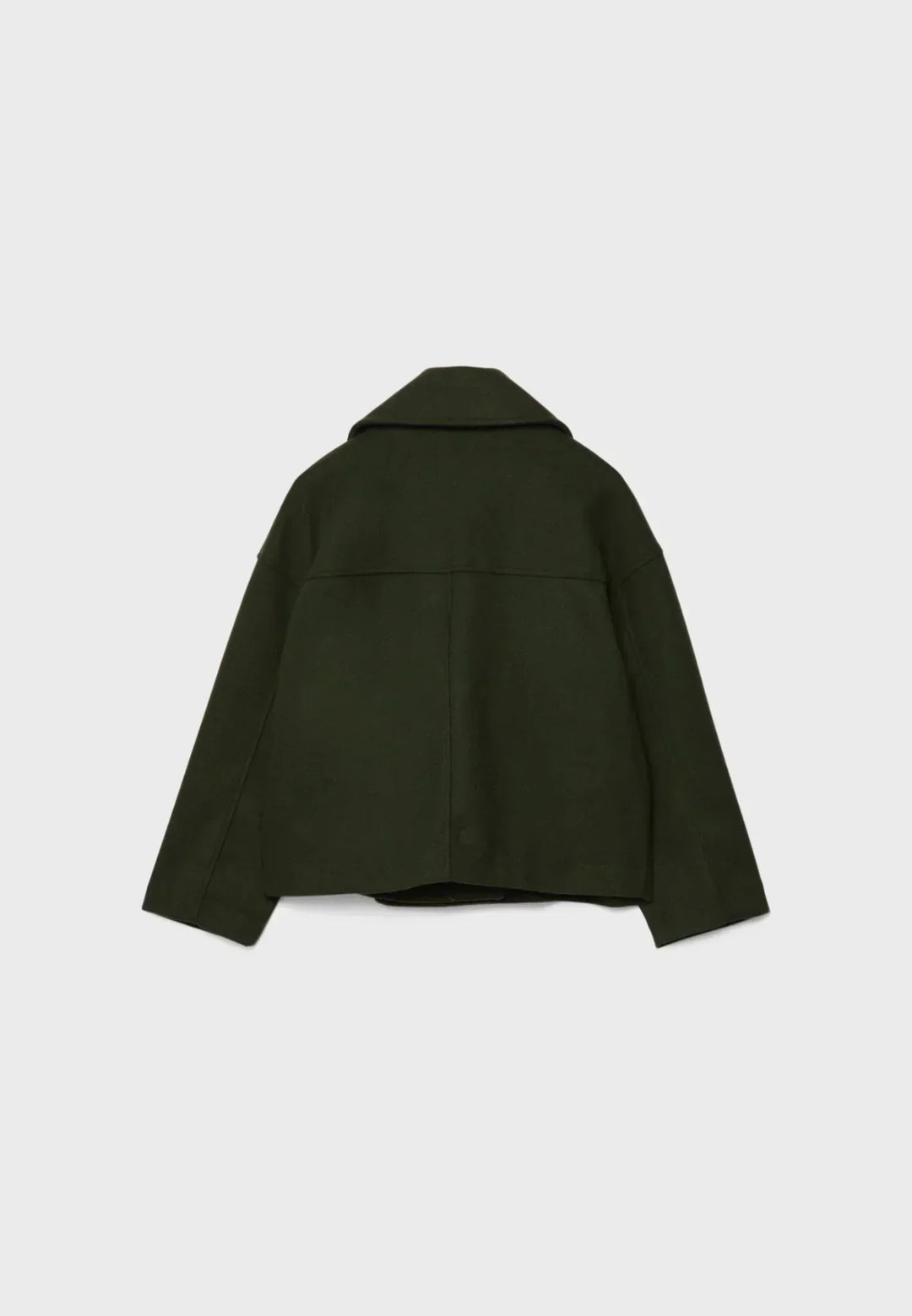 Women's Short Double-Breasted Wool Jacket (18)