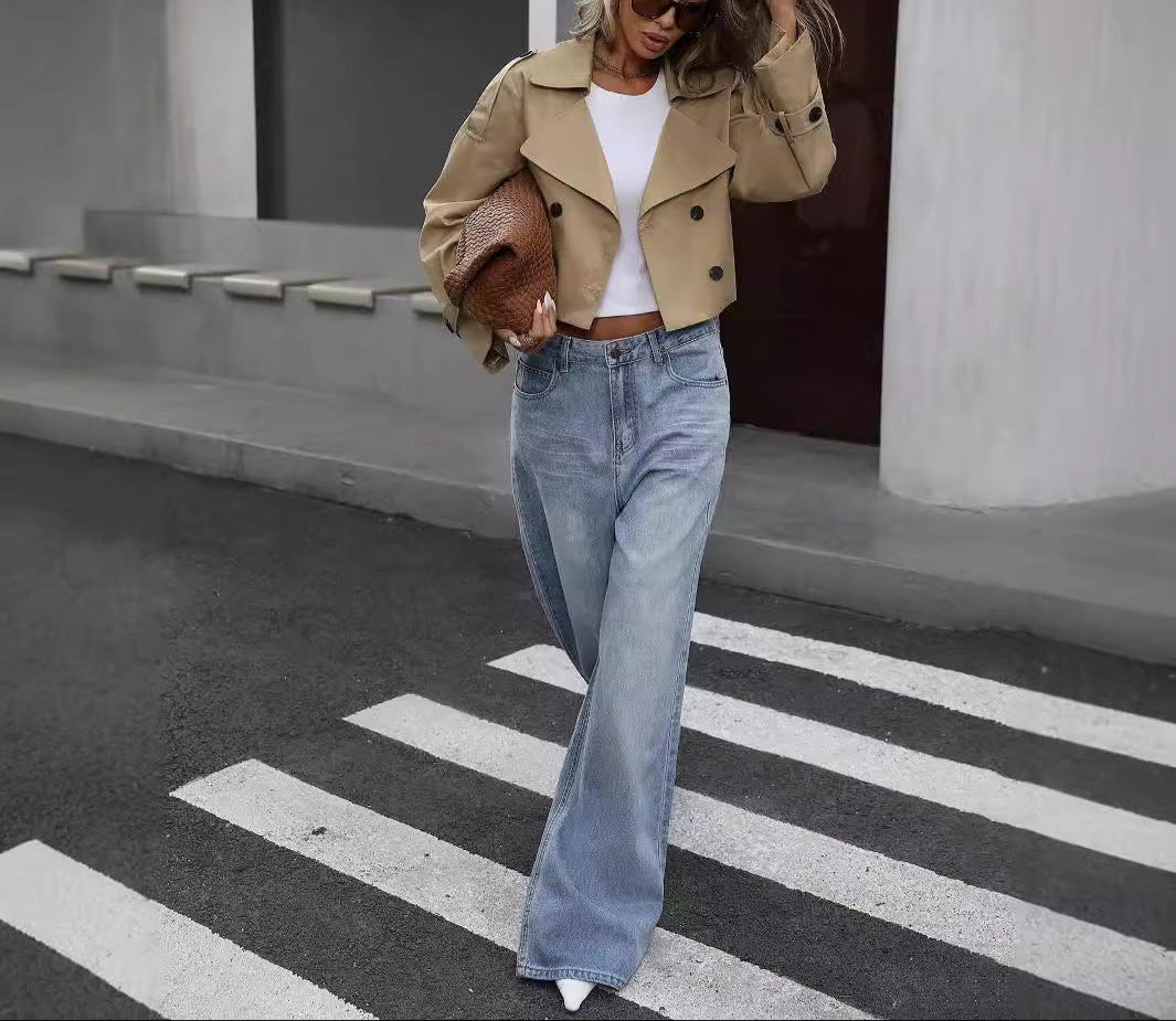 Women's Short Tailored Trenchcoat