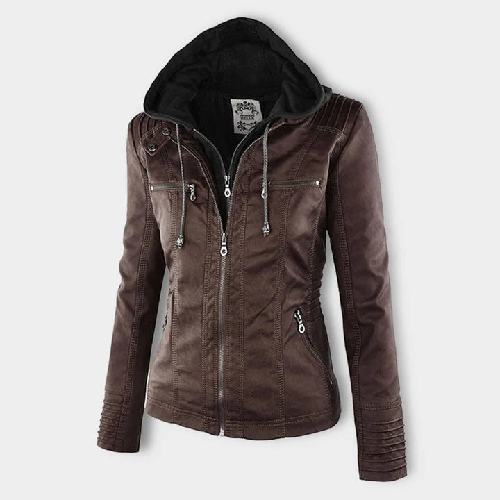 Women's Sleek Insulated Jacket with Removable Hood (13)