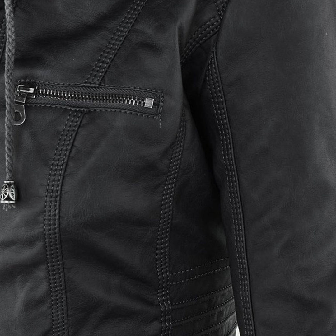 Women's Sleek Insulated Jacket with Removable Hood (19)