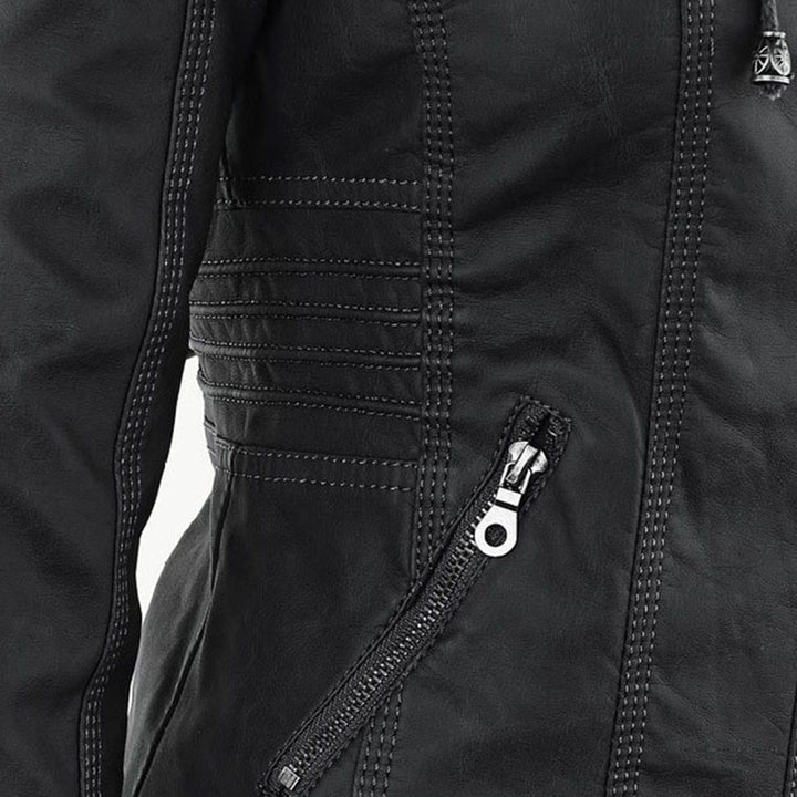 Women's Sleek Insulated Jacket with Removable Hood (20)