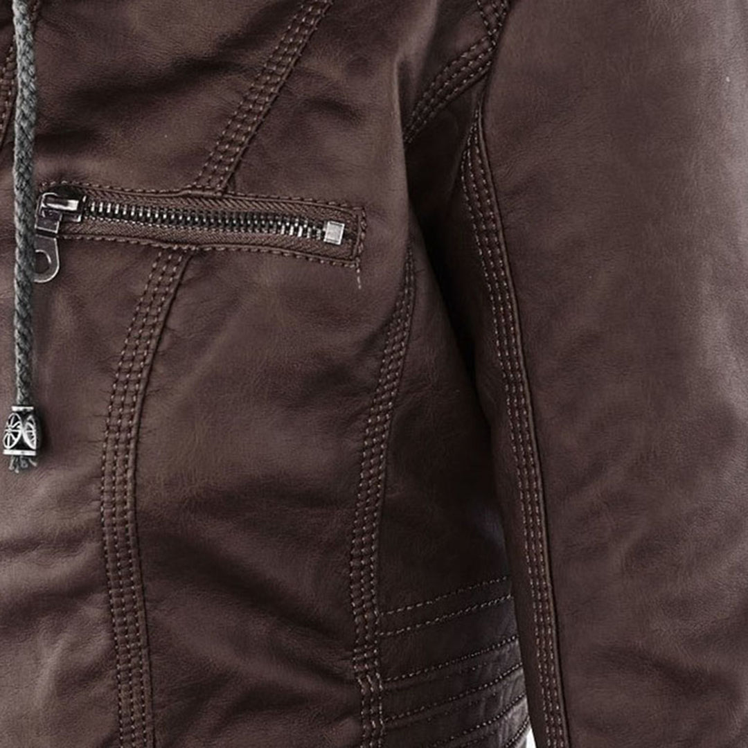 Women's Sleek Insulated Jacket with Removable Hood (22)