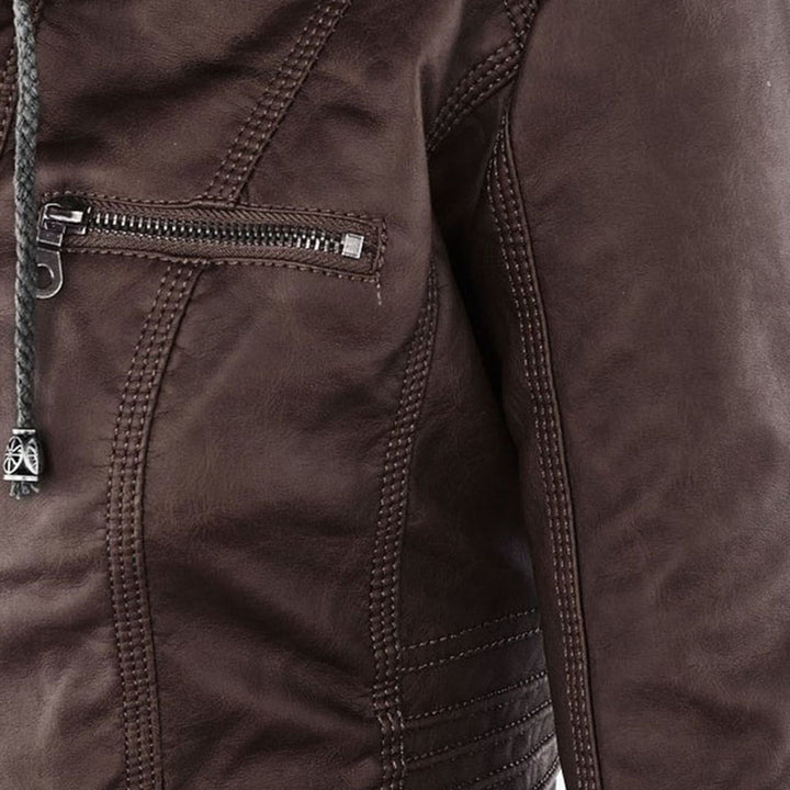 Women's Sleek Insulated Jacket with Removable Hood (22)