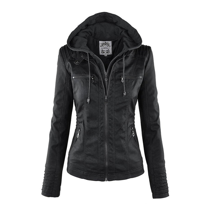 Women's Sleek Insulated Jacket with Removable Hood (5)