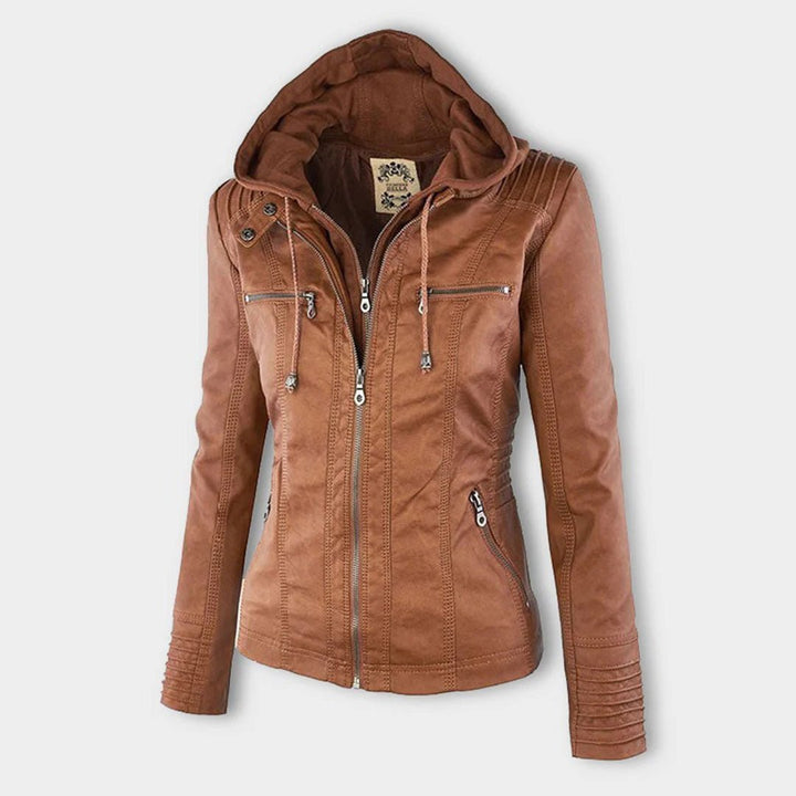 Women's Sleek Insulated Jacket with Removable Hood (7)