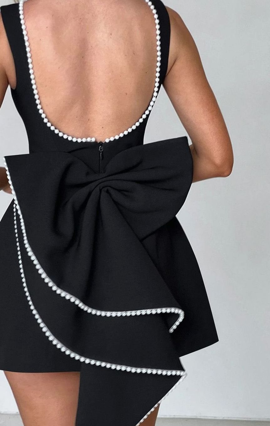 Women's Sleeveless A-Line Mini Fall Wedding Guest Dress (7)