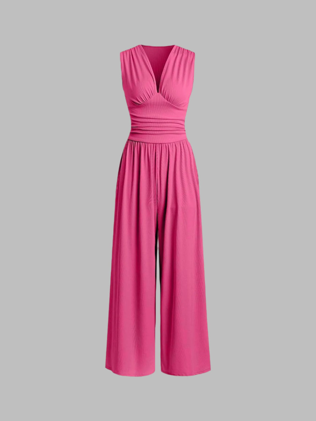 Women's Sleeveless Jumpsuit Dress for Autumn Weddings in Rosarot