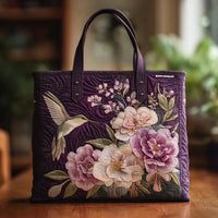 Violet | Women's Soft Floral Everyday Tote Bag