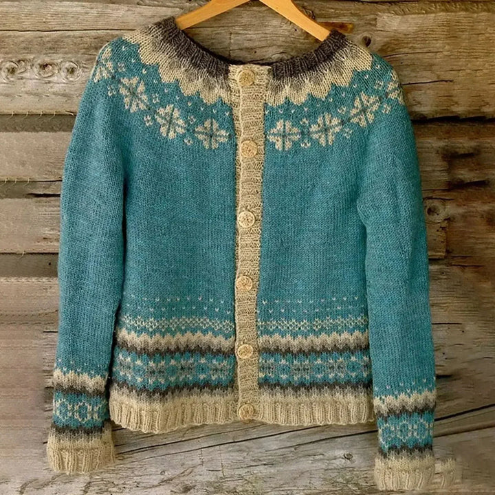 Women's Soft Knit Cardigan for Fall in Blue