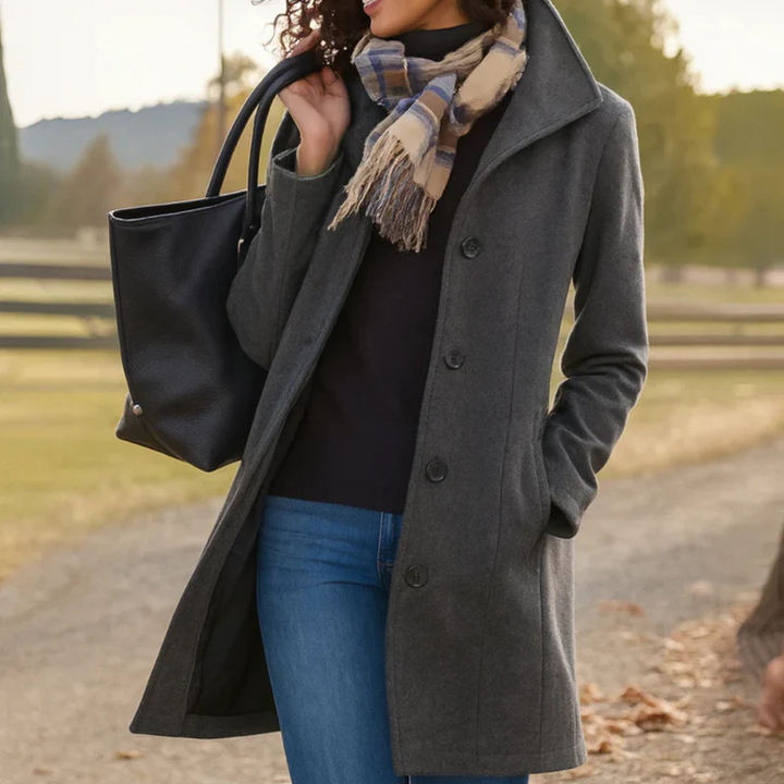 Women's Soft Layering Jacket for Fall in Grey