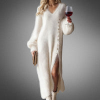 Layla | Women's Soft Oversized Maxi Sweater Dress