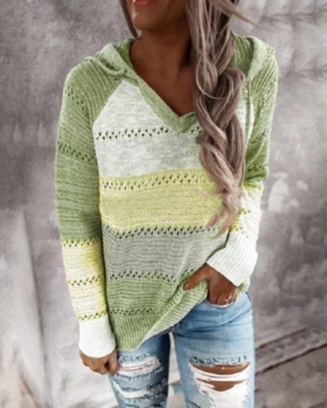 Women's Soft Relaxed Fall Hoodie in Green