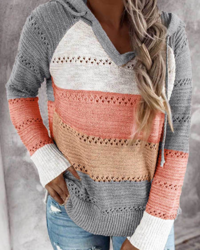 Women's Soft Relaxed Fall Hoodie in Orange