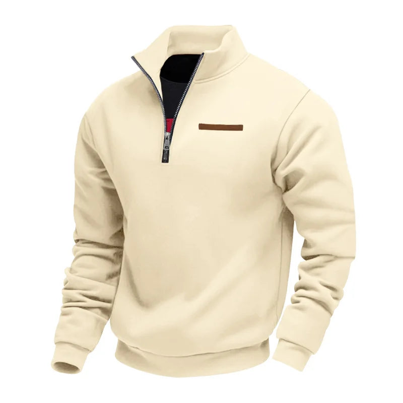 Women's Soft Relaxed Sweatshirt for Comfort in Beige
