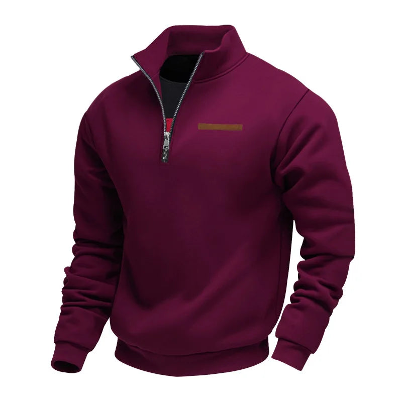 Women's Soft Relaxed Sweatshirt for Comfort in Burgunder