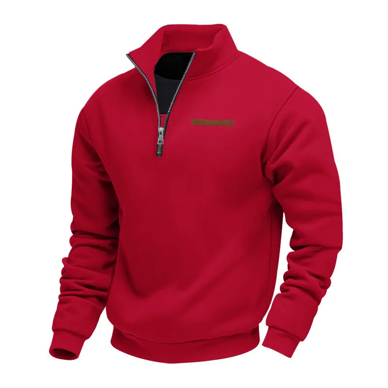 Women's Soft Relaxed Sweatshirt for Comfort in Red