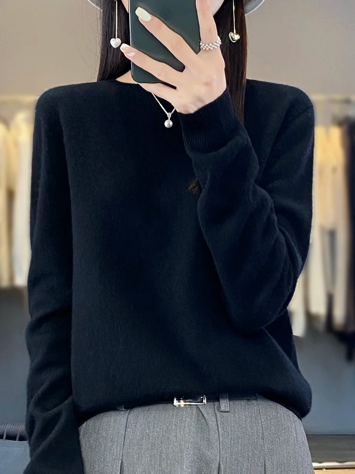 Women's Soft Ugly Christmas Sweater Pullover in Black