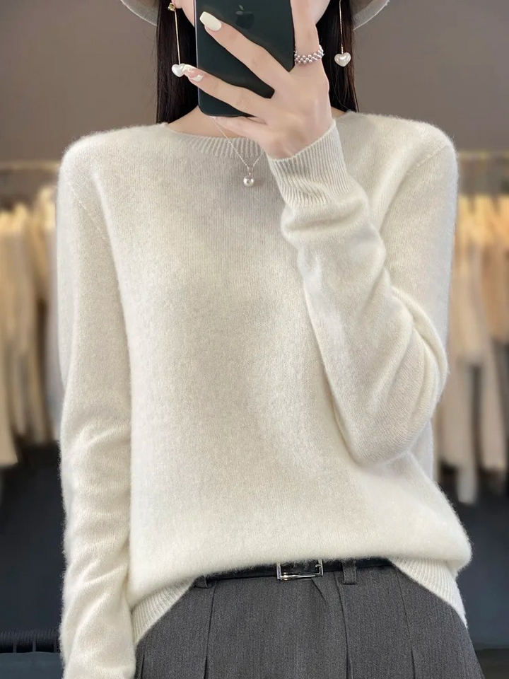 Women's Soft Ugly Christmas Sweater Pullover in White