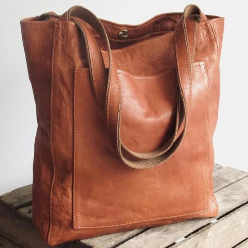 Women's Spacious Everyday Tote Bag in Brown