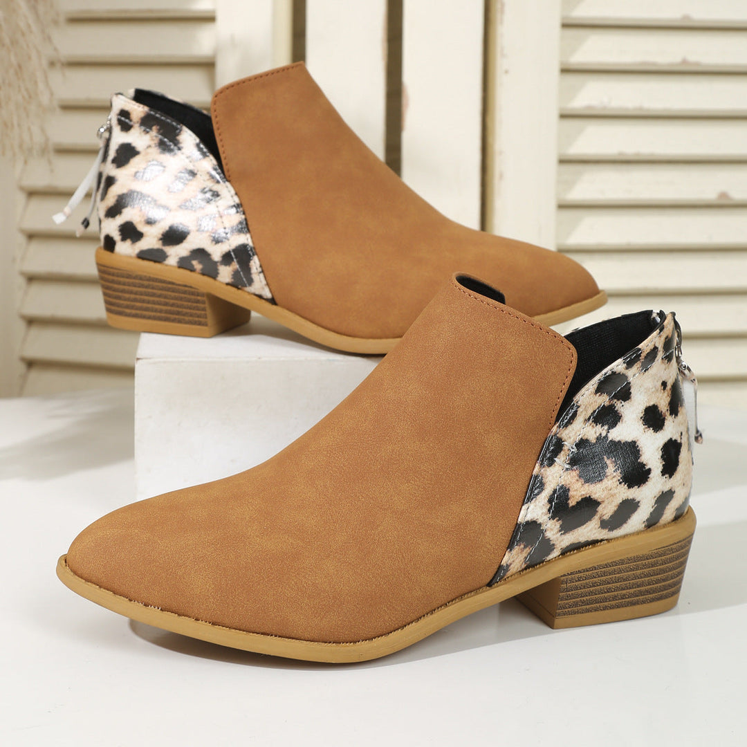 Women's Statement Animal Print Ankle Boots (12)