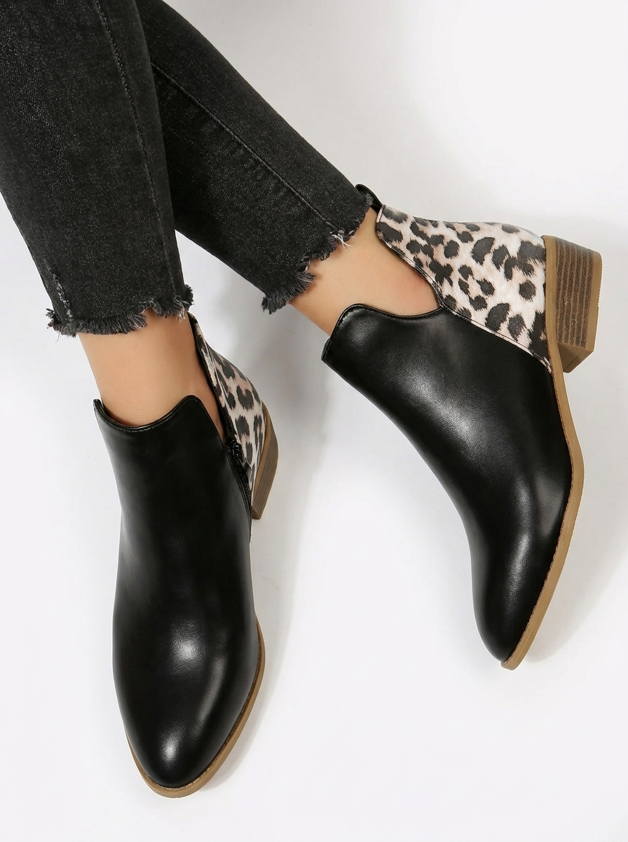 Women's Statement Animal Print Ankle Boots (14)