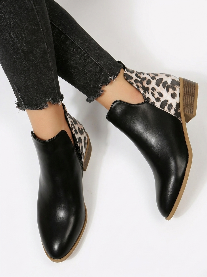 Women's Statement Animal Print Ankle Boots (14)