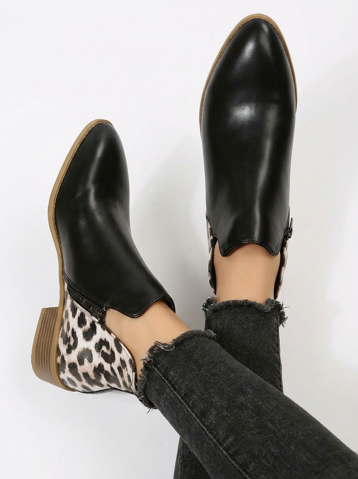 Women's Statement Animal Print Ankle Boots (15)