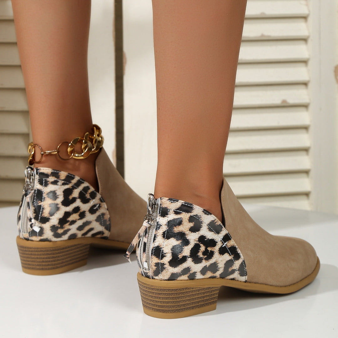 Women's Statement Animal Print Ankle Boots (5)