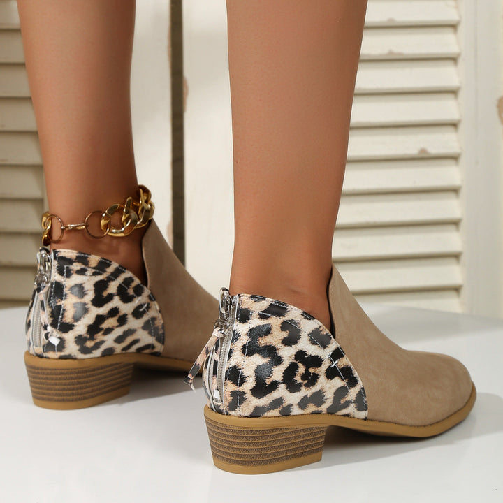 Women's Statement Animal Print Ankle Boots (5)
