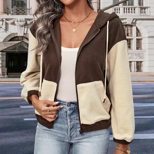 Women's Striped Knit Cardigan for Everyday Comfort in Brown 1