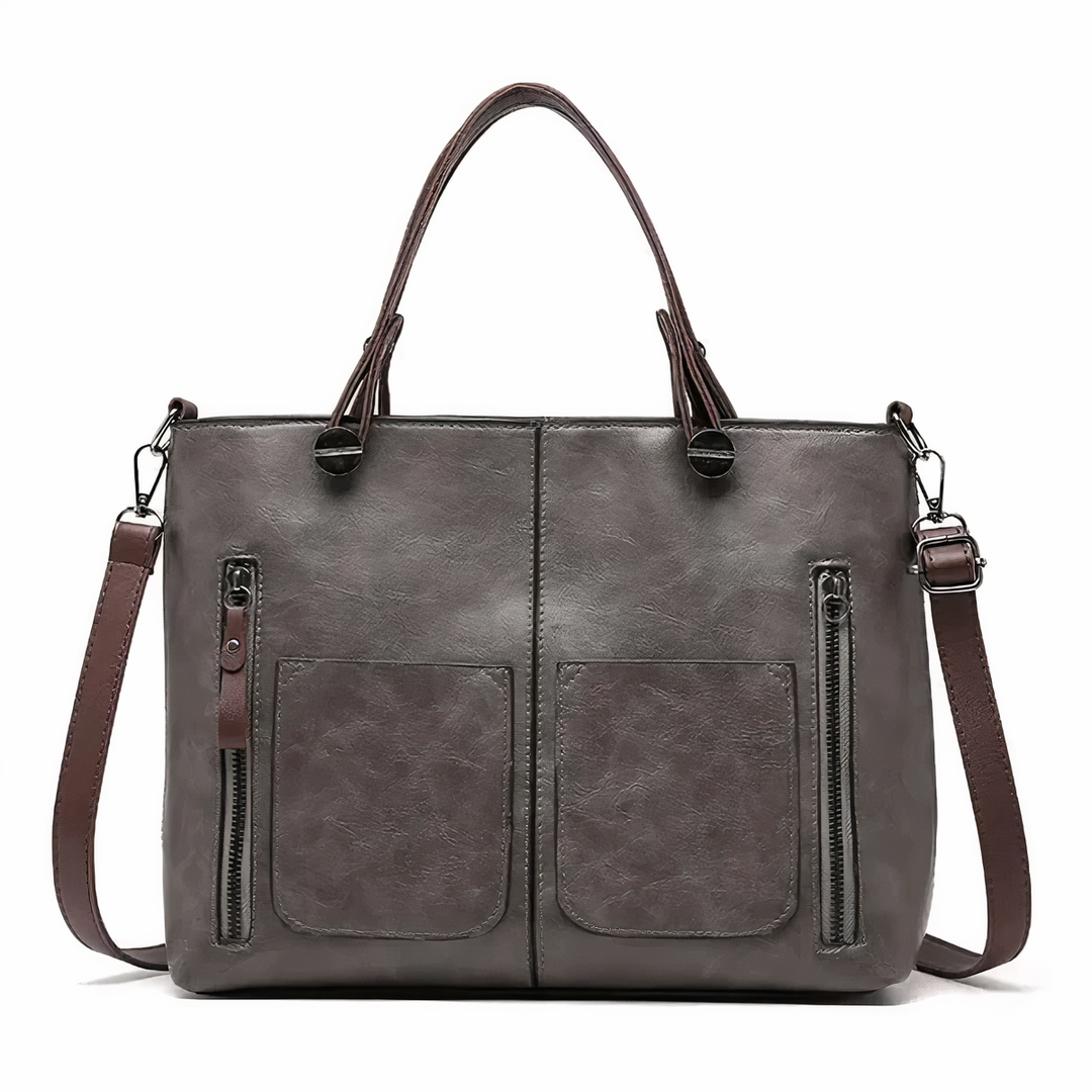 Women's Structured Everyday Crossbody Purse in Grey
