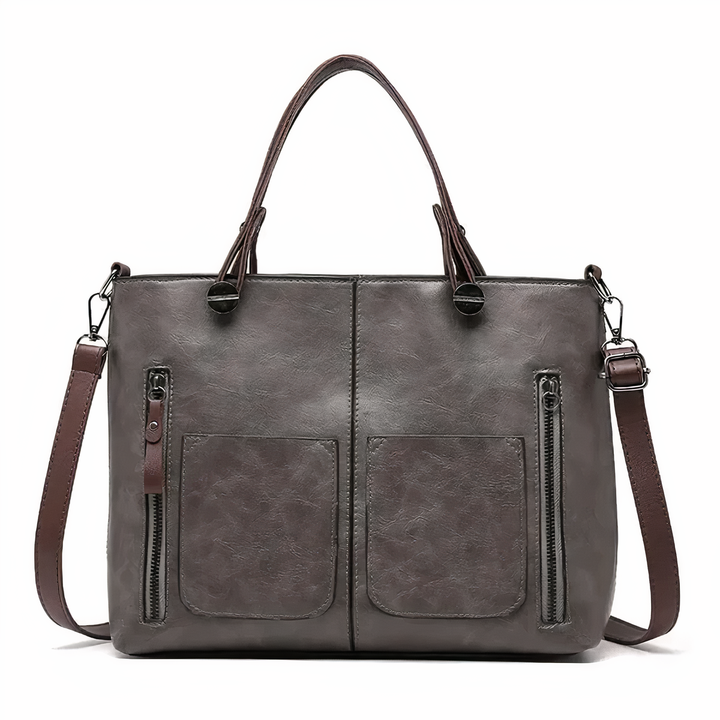 Women's Structured Everyday Crossbody Purse in Grey