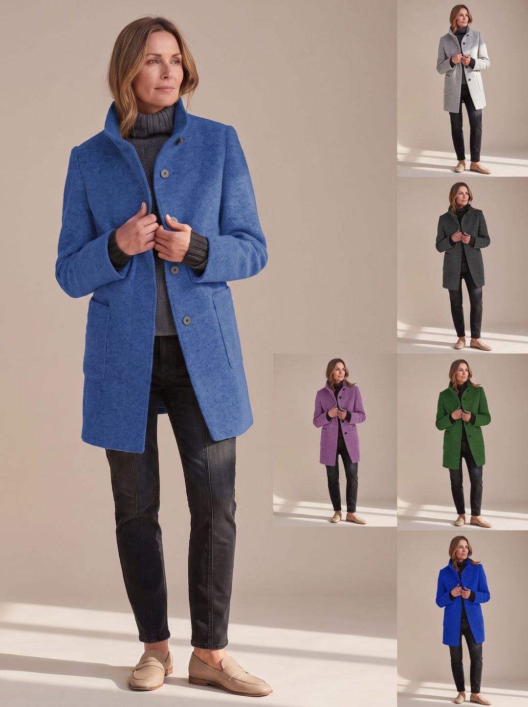Women's Structured Fall Coat with Patch Pockets (14)