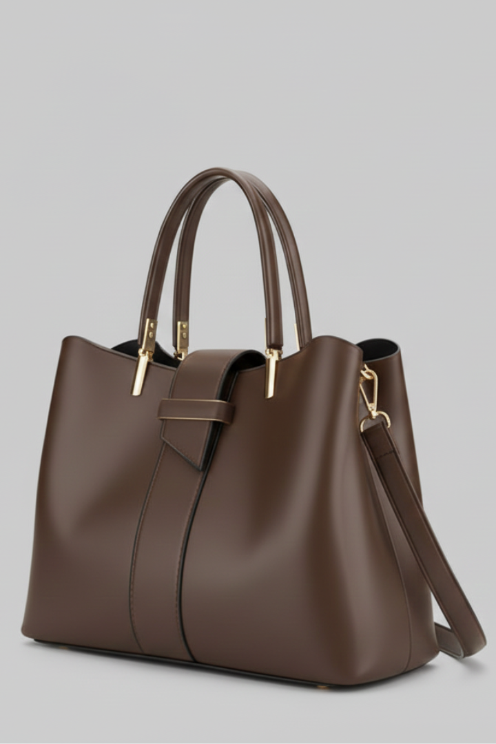Women's Structured Laptop Bag with Shoulder Strap (4)