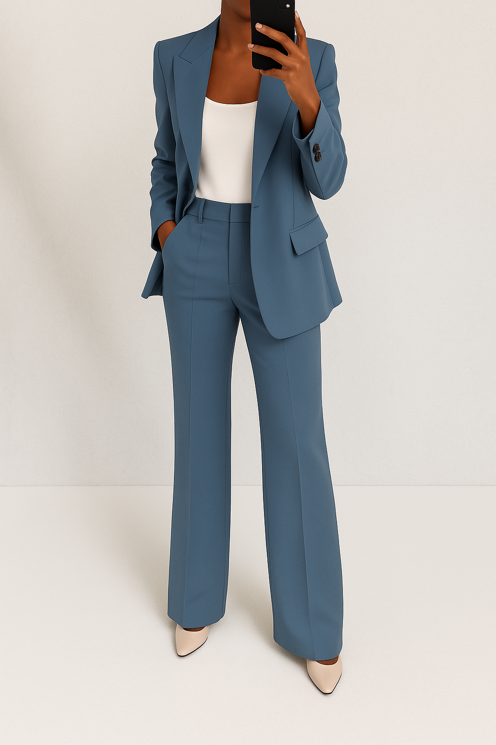 Women's Tailored Blazer and Trouser Set (2)