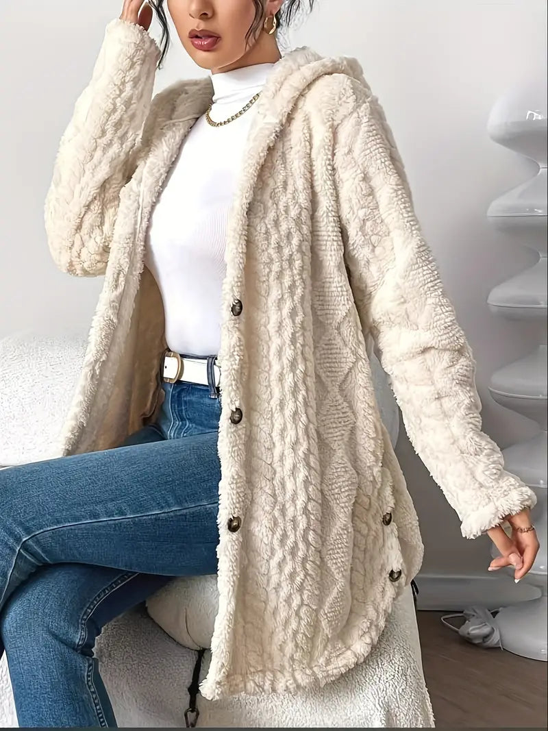 Women's Textured Hooded Knit Cardigan (11)
