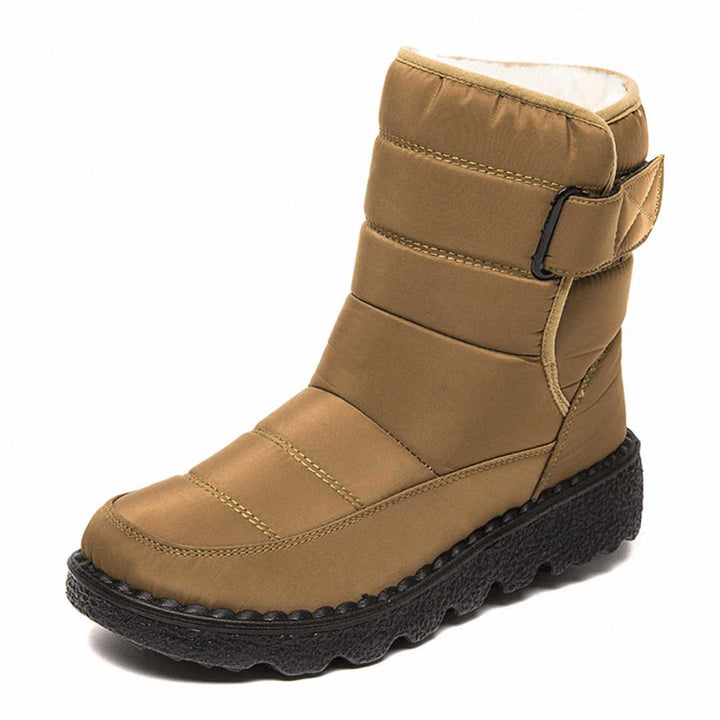 Women's Thermal Waterproof Ankle Boots in Khaki