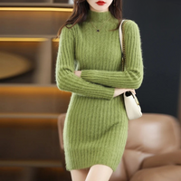 Emily | Women's Turtleneck Knitted Dress for Fall