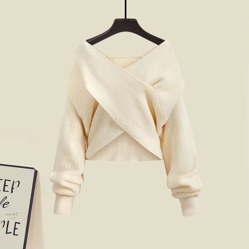 Women's Two Piece Sweater Dress Set (3)