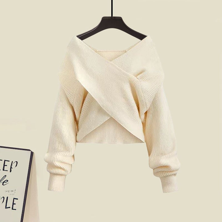 Women's Two Piece Sweater Dress Set (3)