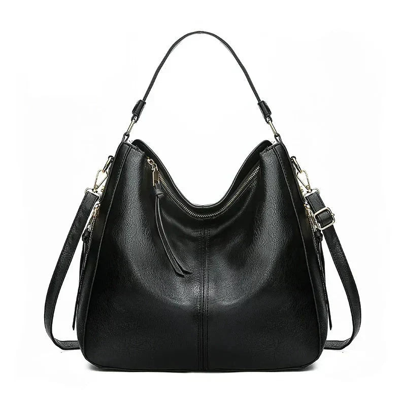Women's Vegan Leather Tote Bag for Work in Blue 3