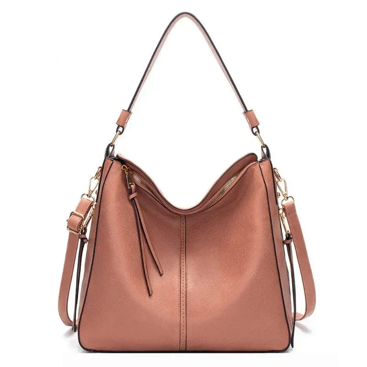 Women's Vegan Leather Tote Bag for Work in Pink