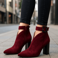 Zoey | Women's Velvet Ankle Boots for Fall Fashion