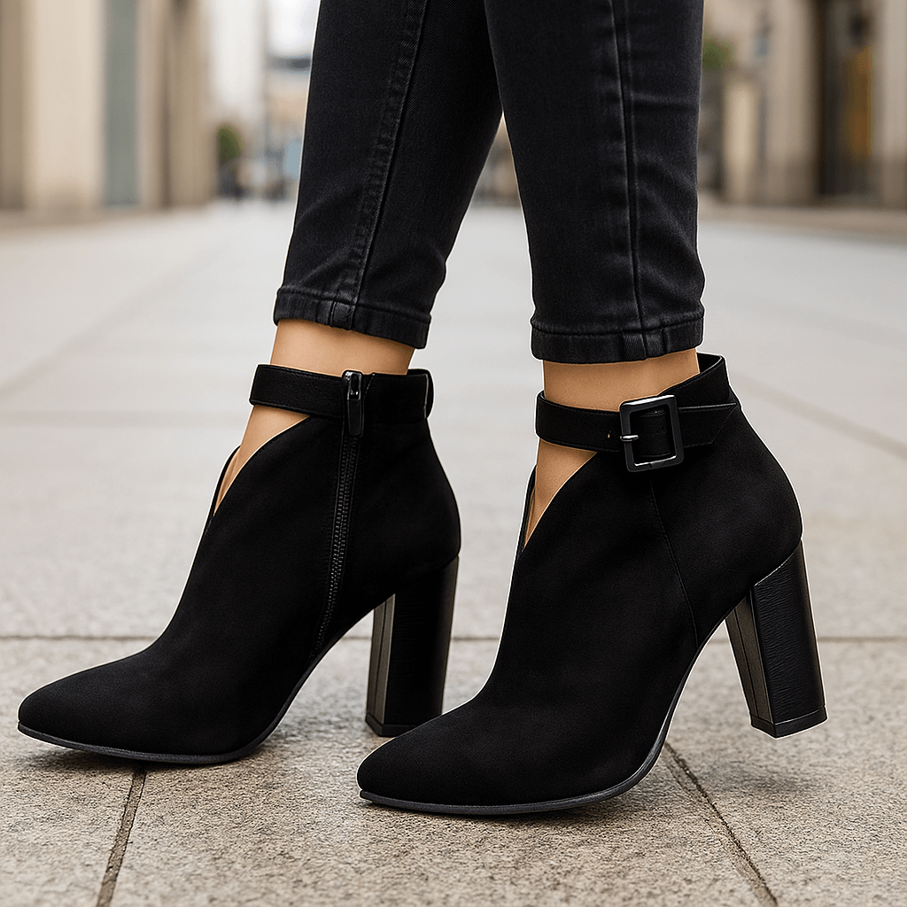 Women's Velvet Ankle Boots for Fall Fashion (3)